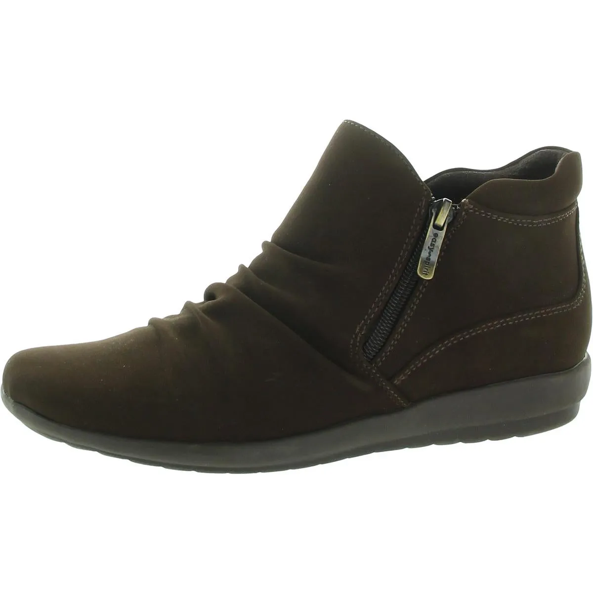 Womens Ruched Man Made Booties