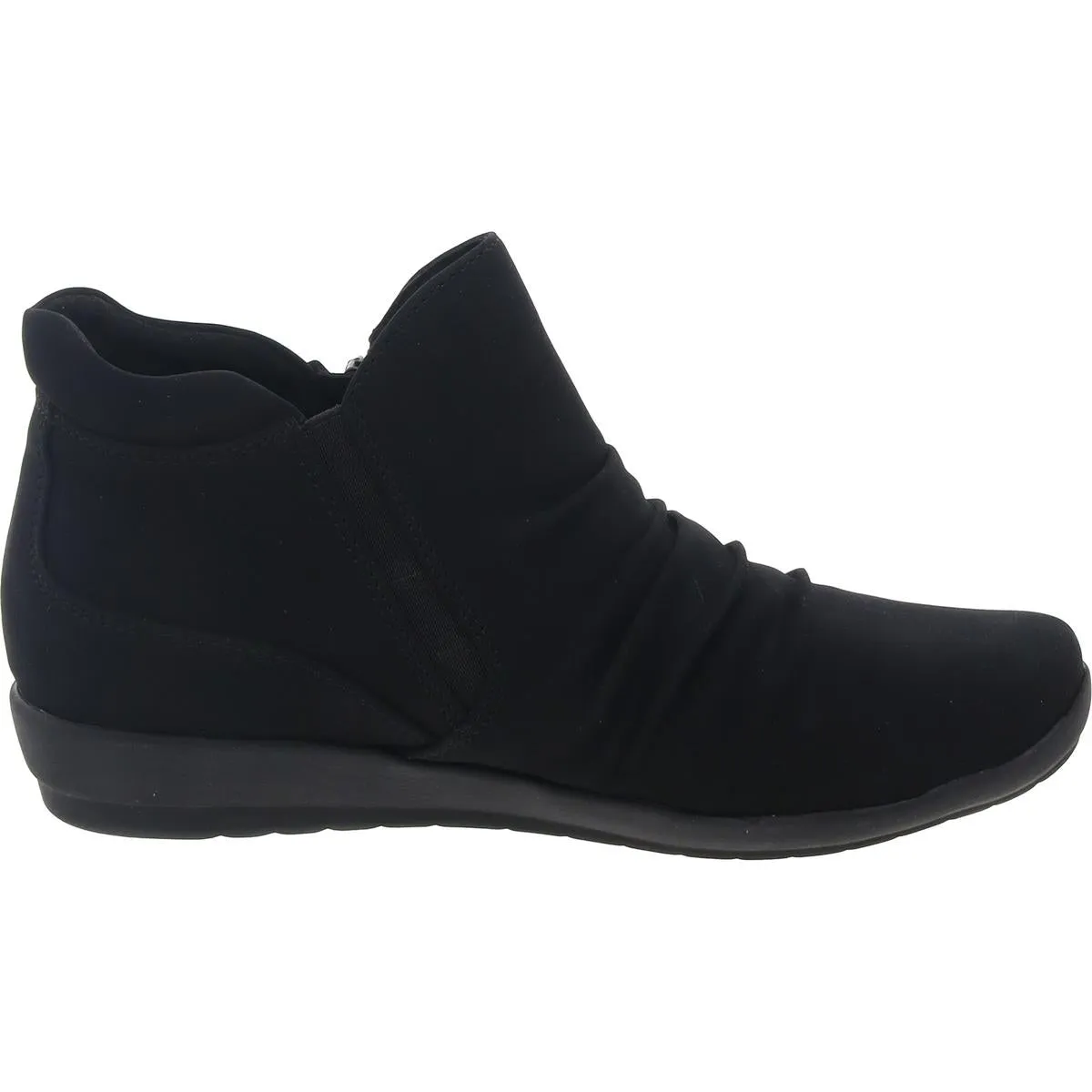 Womens Ruched Man Made Booties