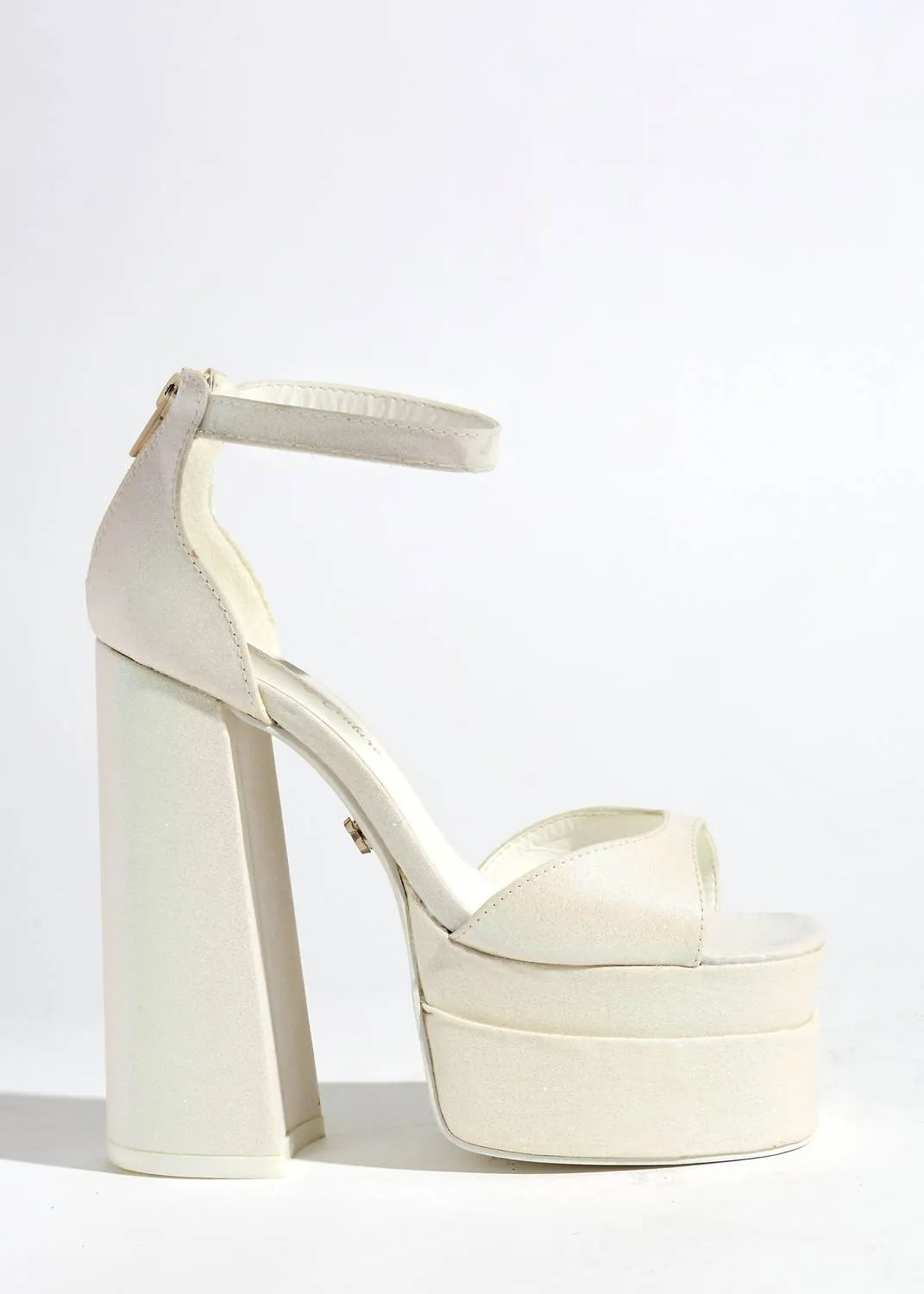 Women's Samantha Glitter Heels In White