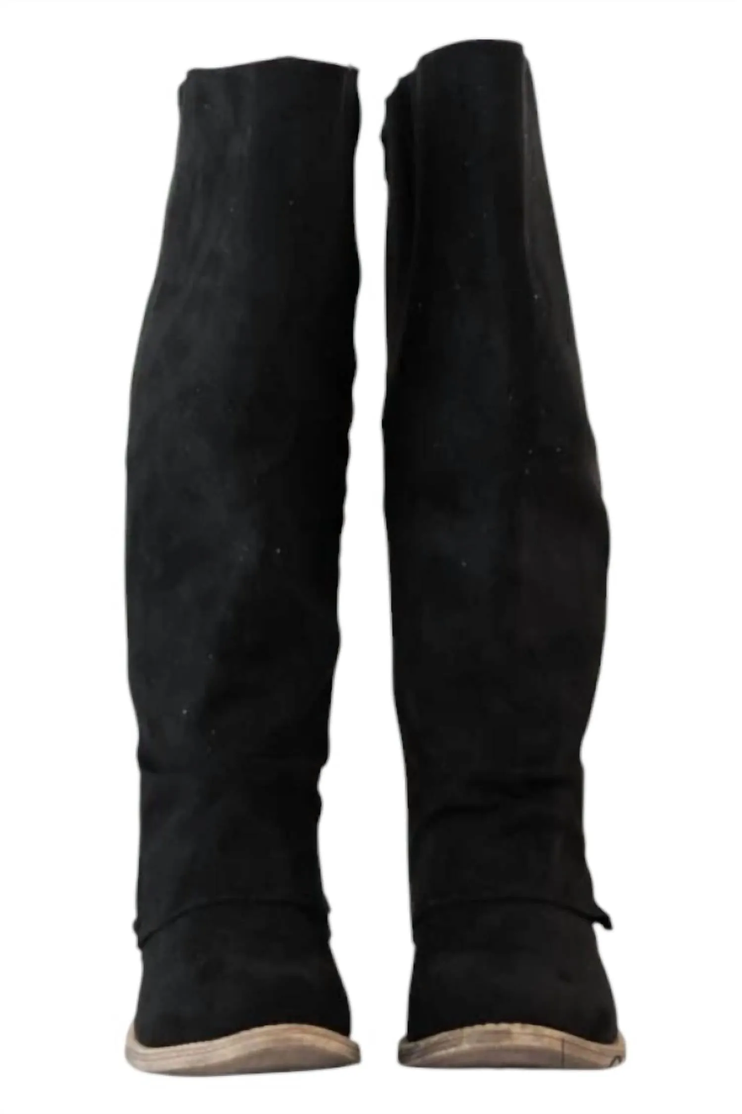 Women's Social Butterfly Wide Calf Boots In Black
