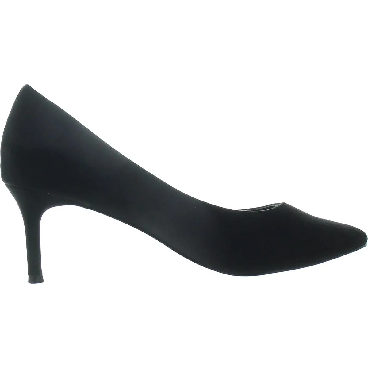 Womens Solid Faux Suede Pumps