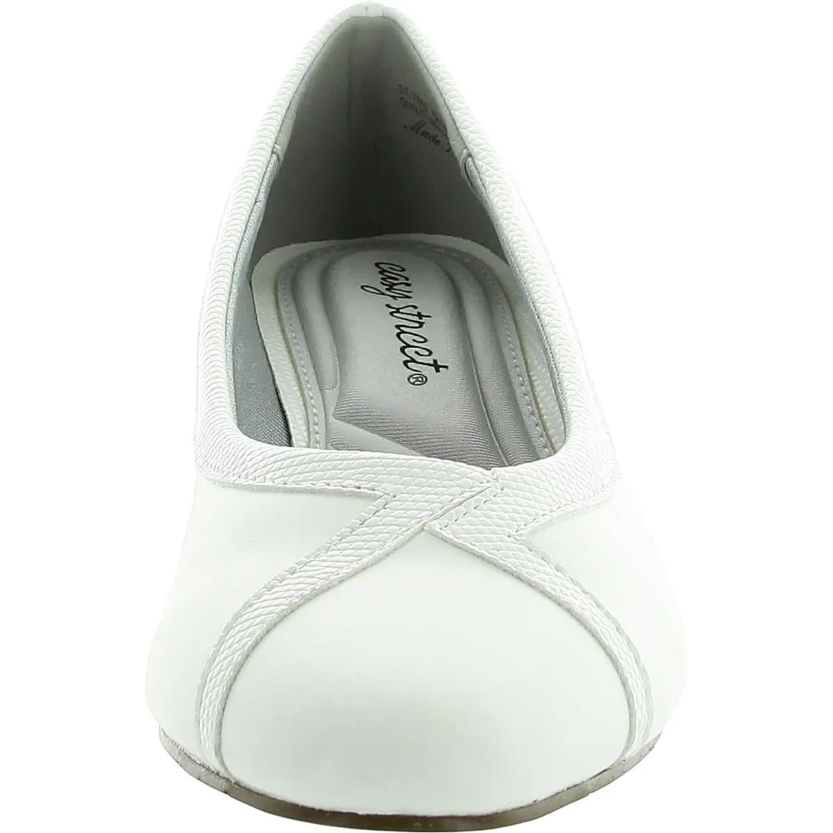 Womens Solid Leather Block Heels