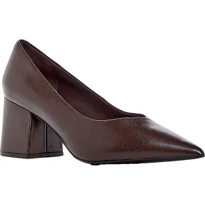 Womens Solid Leather Pumps