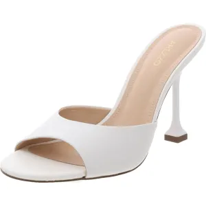 Womens Solid Leather Slide