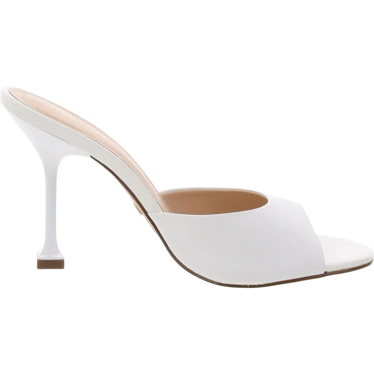 Womens Solid Leather Slide
