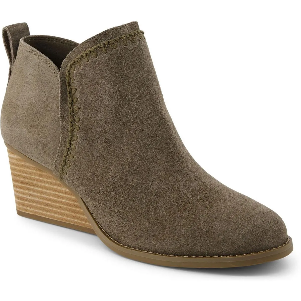 Womens Solid Suede Shooties