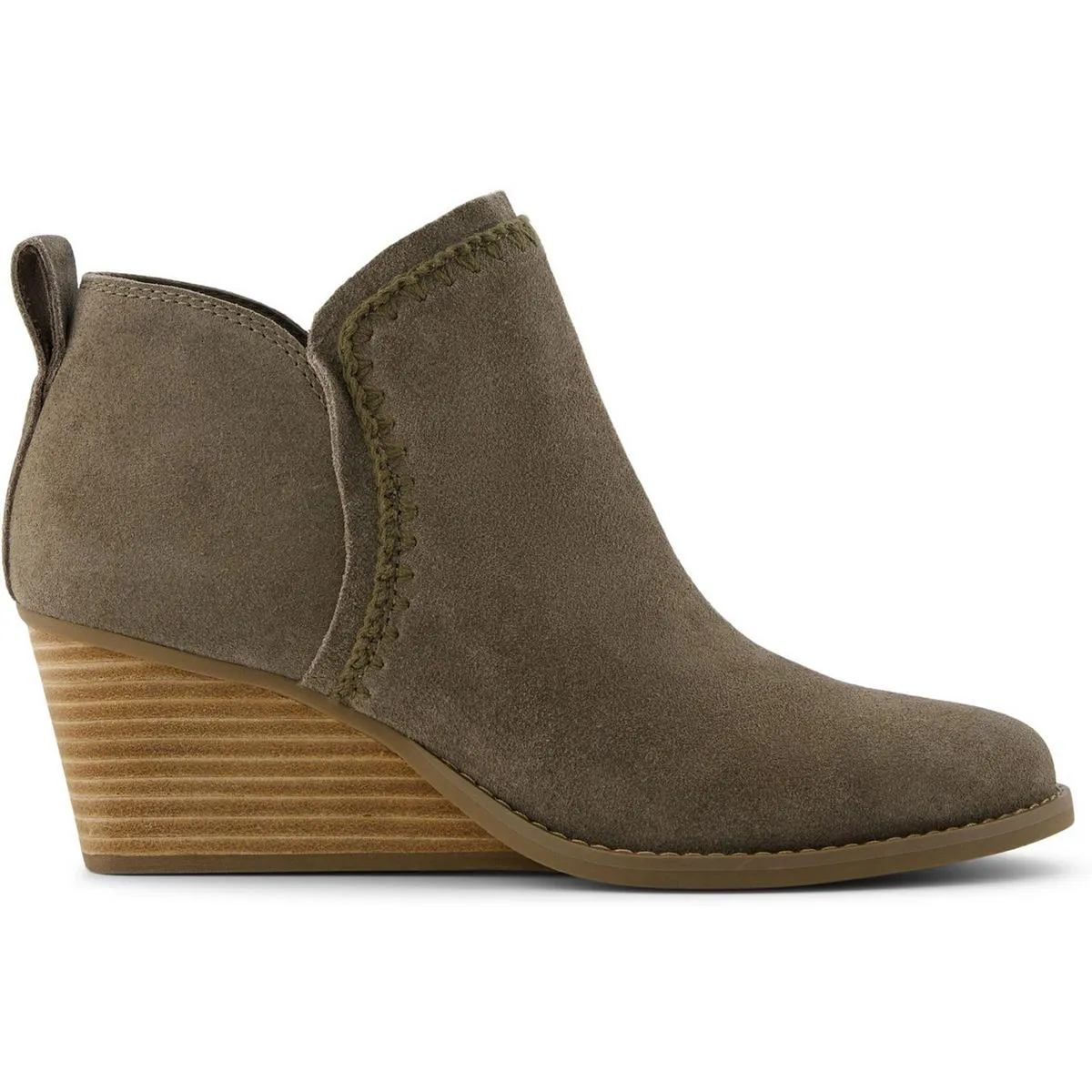 Womens Solid Suede Shooties