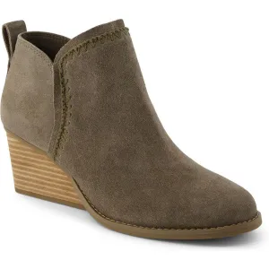 Womens Solid Suede Shooties