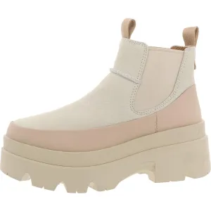 Womens Stretch Leather Booties