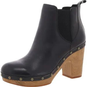 Womens Stretch Leather Chelsea Boots