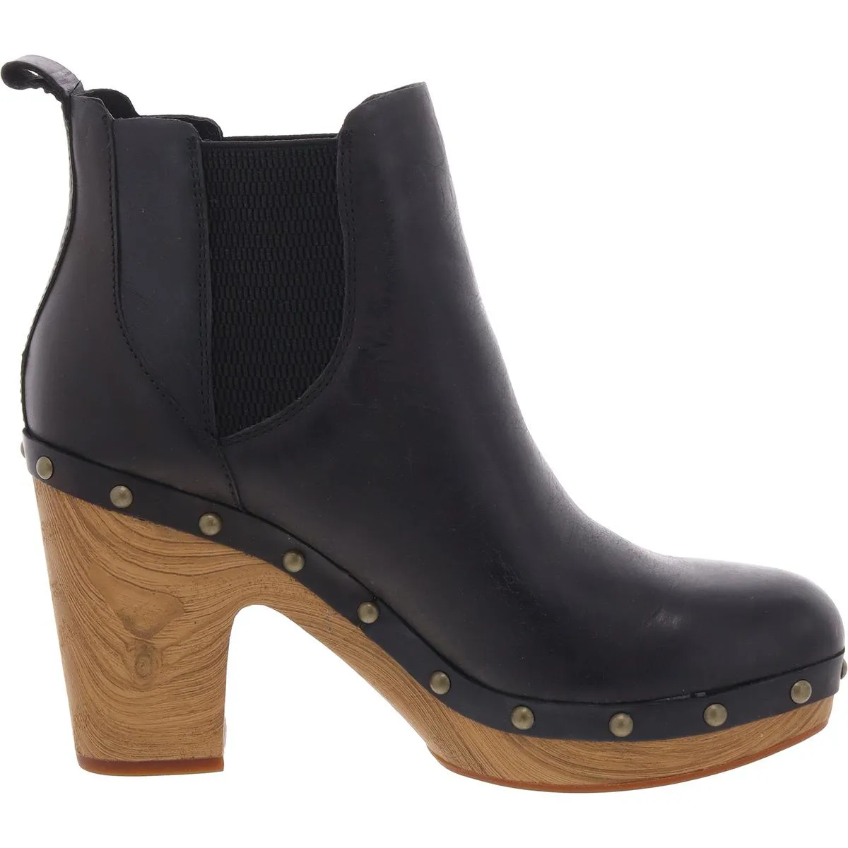 Womens Stretch Leather Chelsea Boots
