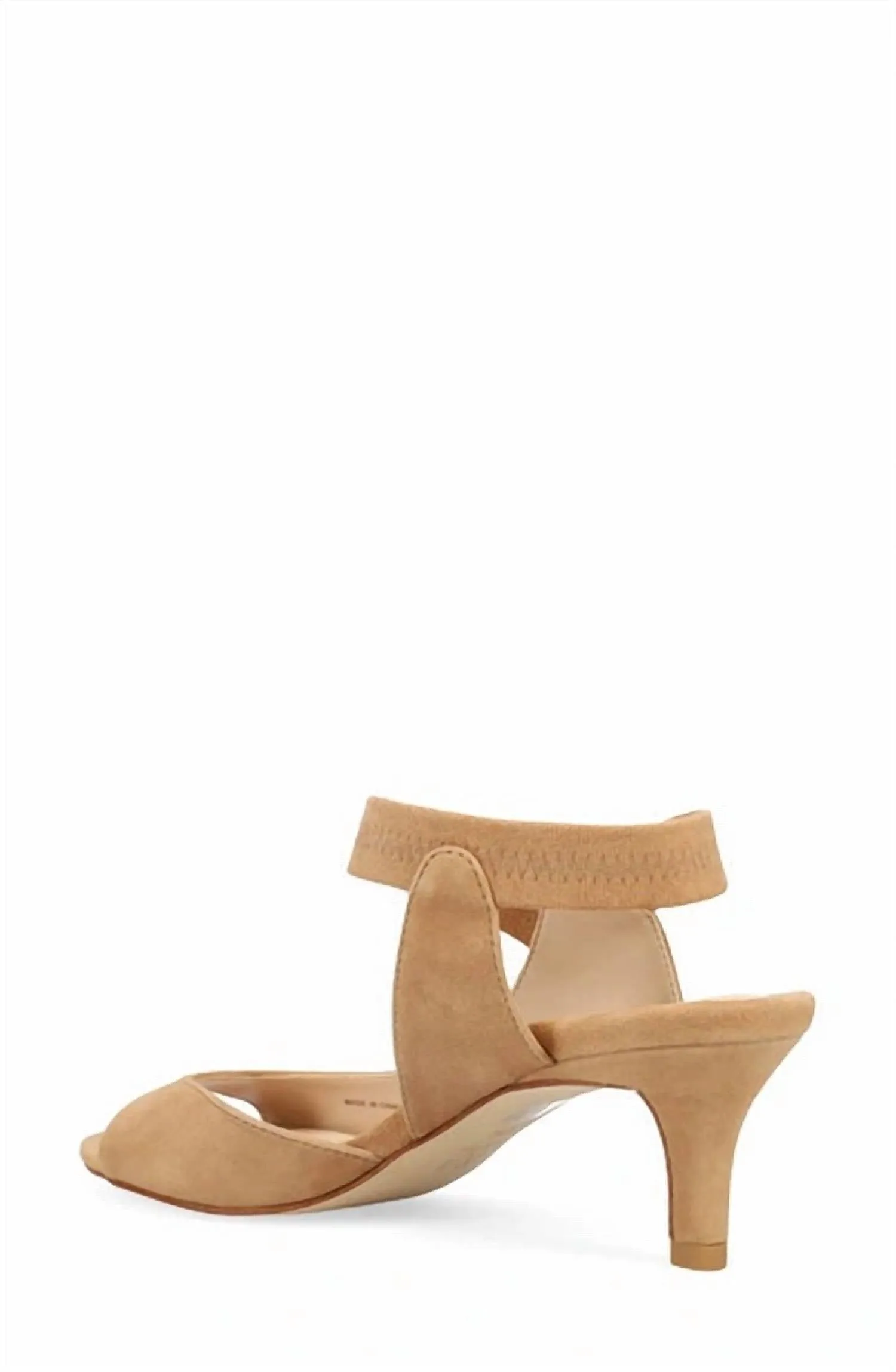 Women's Suede Binni Heels In Latte