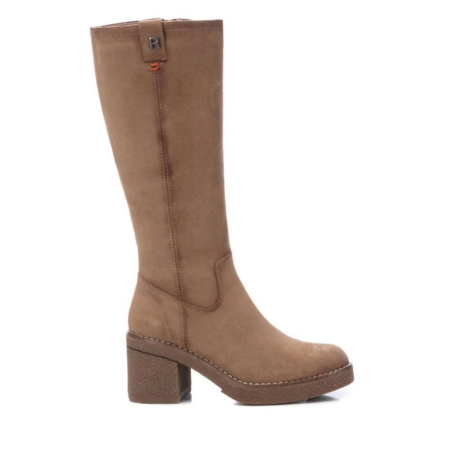 Women's Suede Boots In Taupe