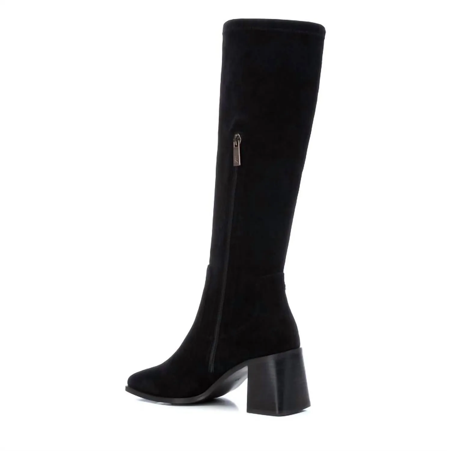 Women's Suede Dress Boots In Black
