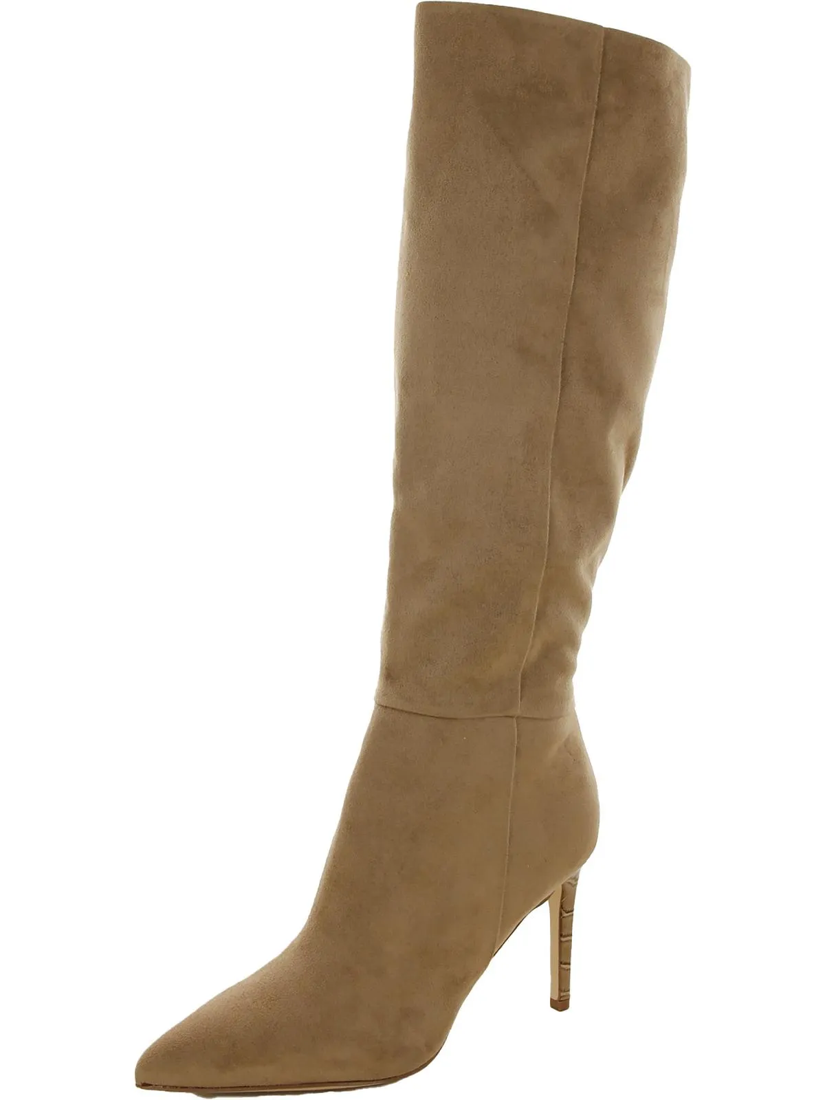Womens Suede Dressy Knee-High Boots