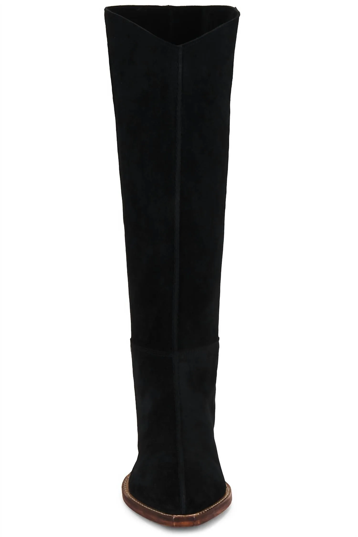 Women's Sway Low Slouch Boot In Black Suede