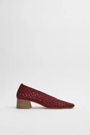 Women's Taissa Courts Heel In Burgundy