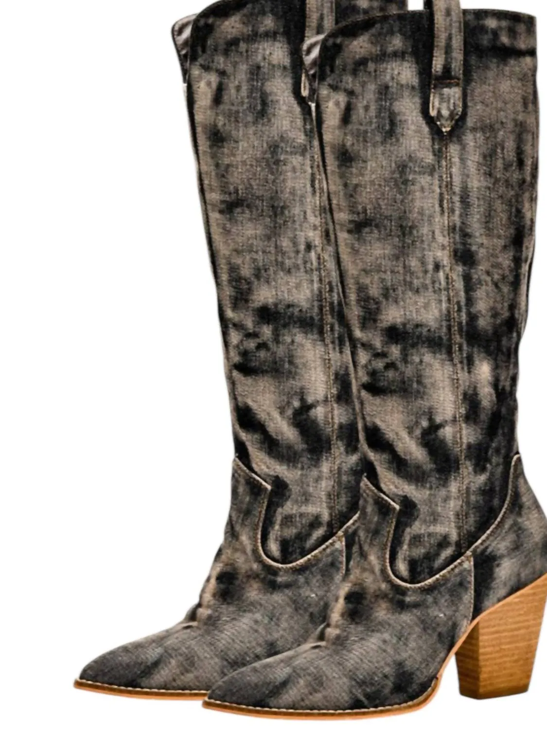 Women's Talk Is Cheap Tall Boots In Dark Denim