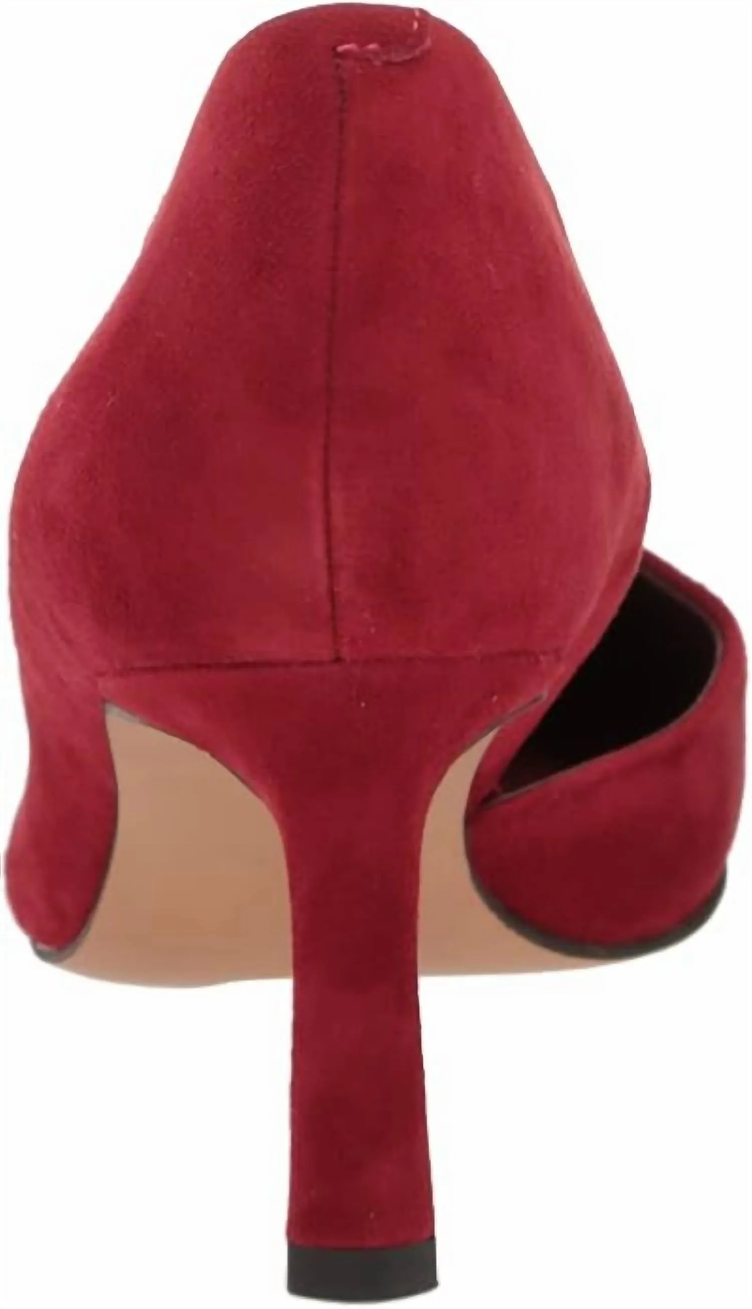 Women's Tana Slip On Heel Pumps In Red Suede