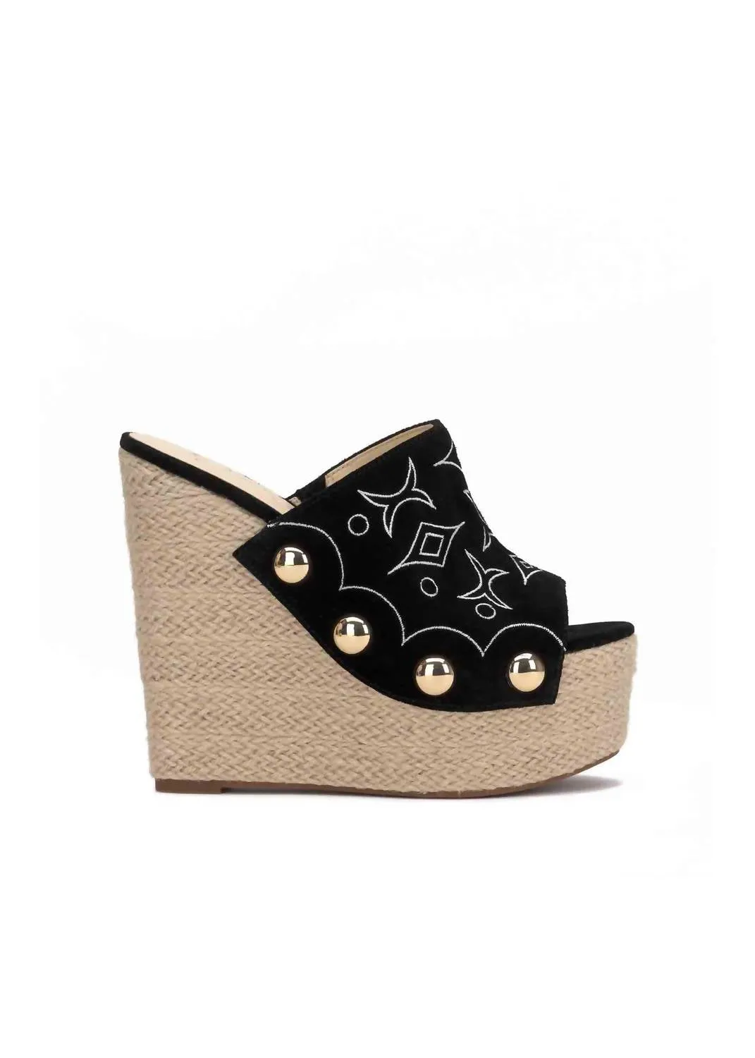 Women's Vadim Espadrille Wedge Heels In Black