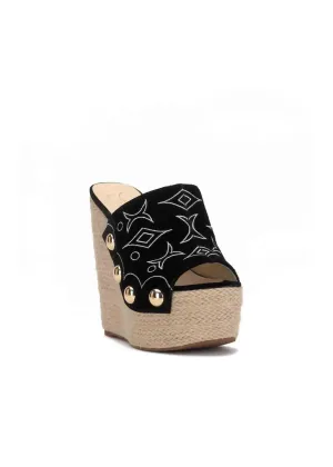 Women's Vadim Espadrille Wedge Heels In Black