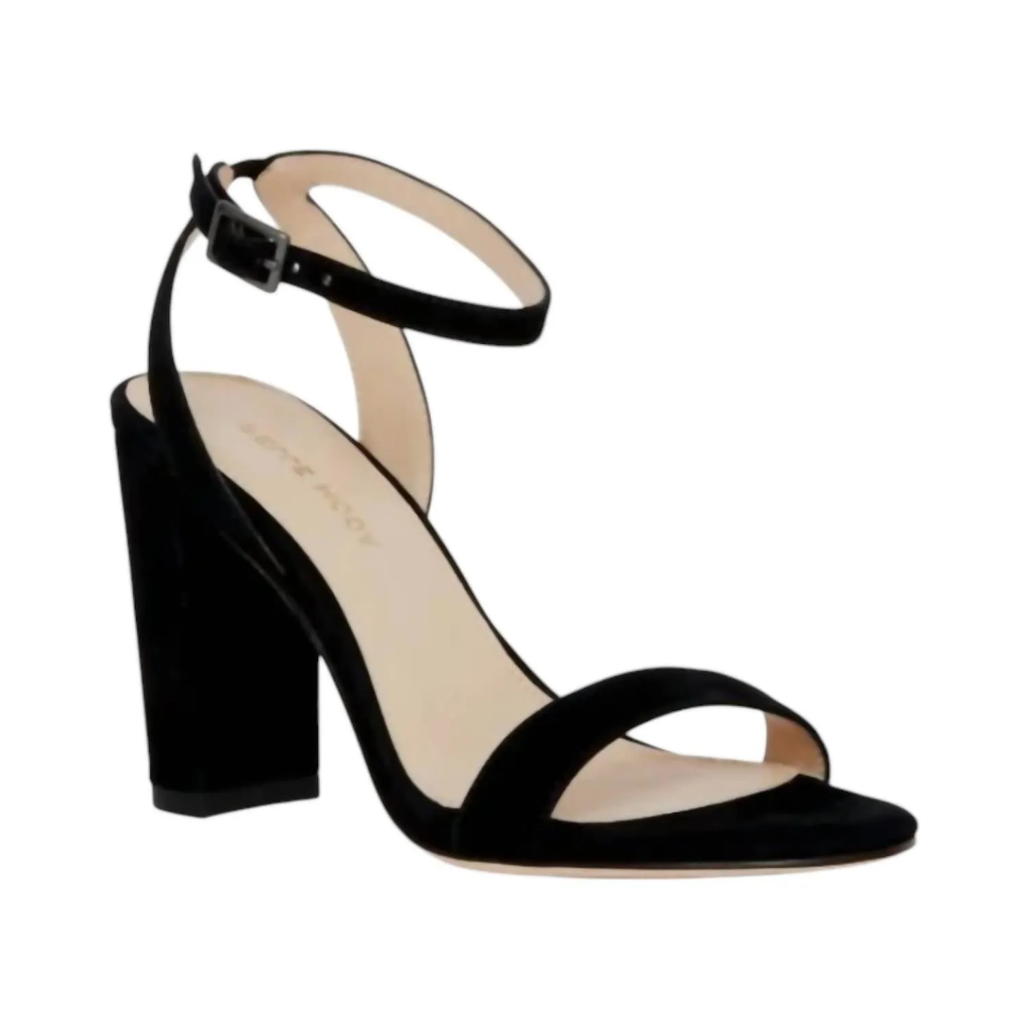 Women's Zia Heels In Black Kid Suede