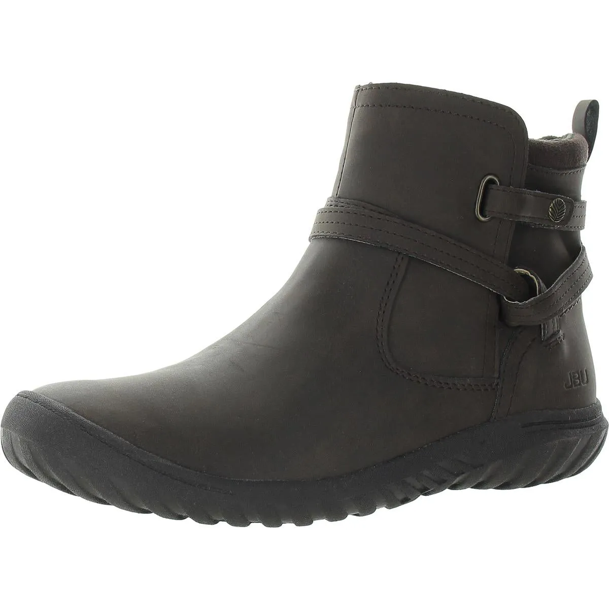 Womens Zipper Faux Leather Booties