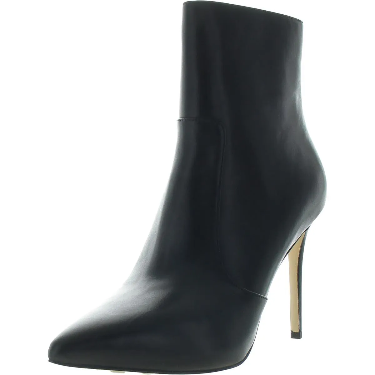 Womens Zipper Leather Ankle Boots