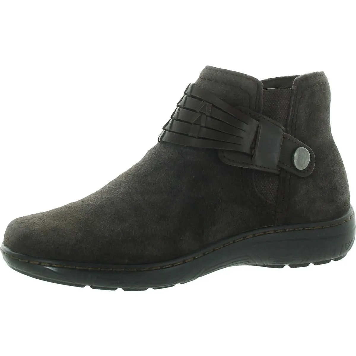Womens Zipper Leather Booties