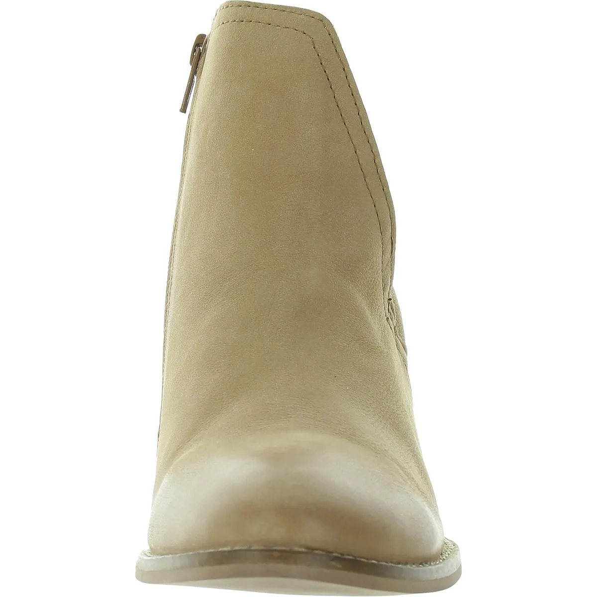 Womens Zipper Leather Shooties