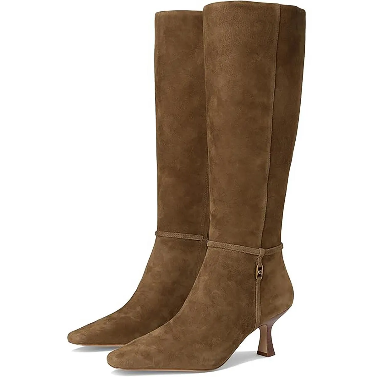 Womens Zipper Man Made Mid-Calf Boots
