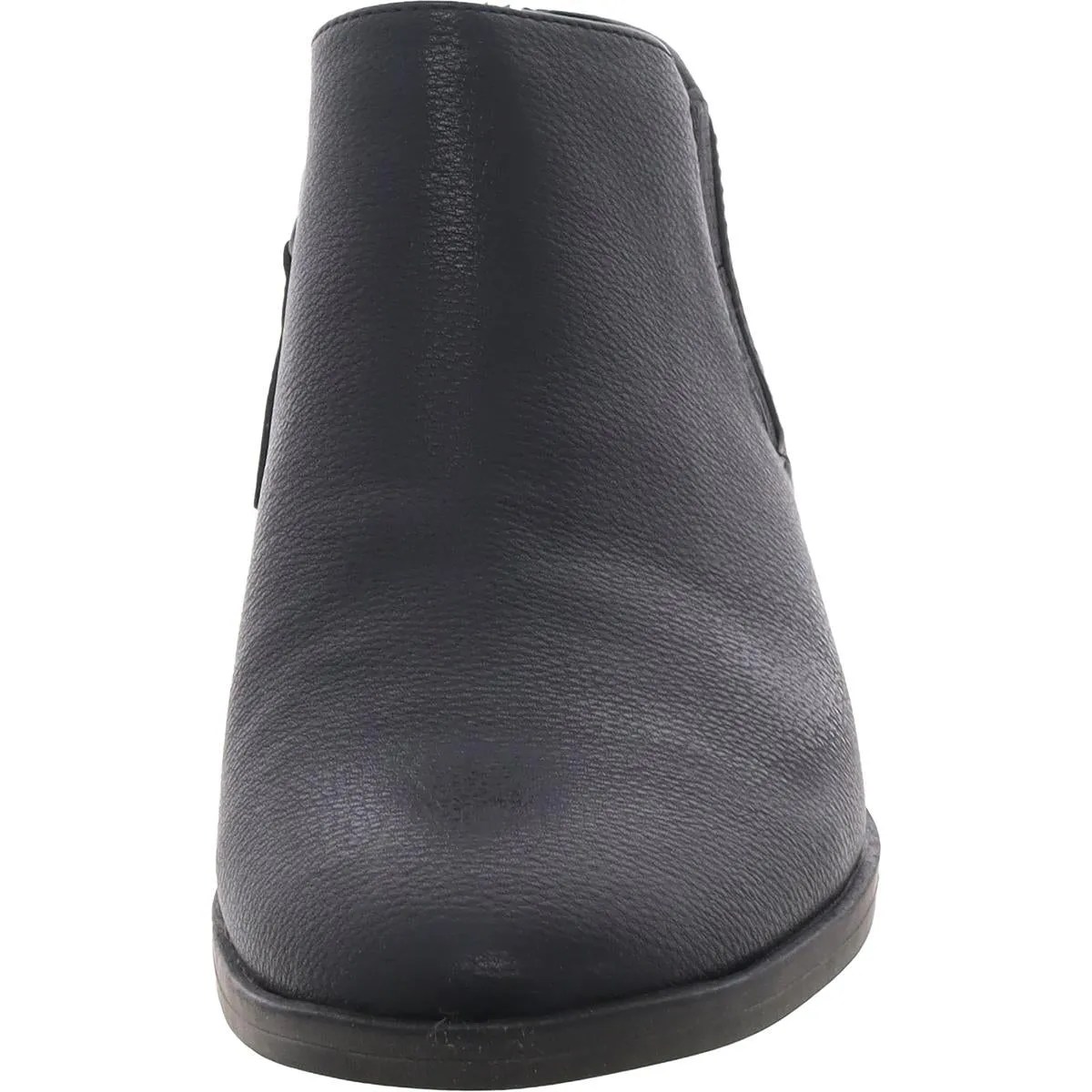 Womens Zipper Manmade Block Heels