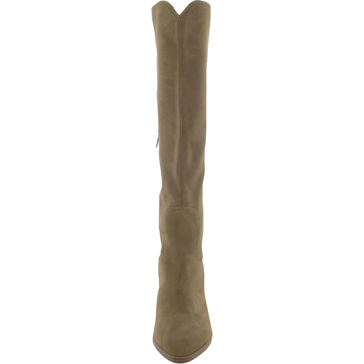 Wrangle Womens Suede Stacked Heel Knee-High Boots