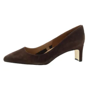 Wynne Womens Solid Leather Kitten Heels