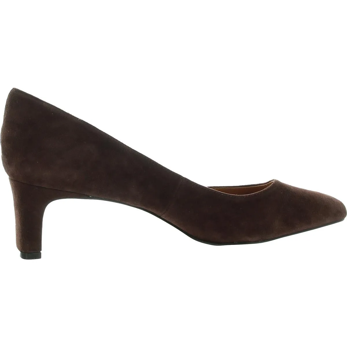 Wynne Womens Solid Leather Kitten Heels
