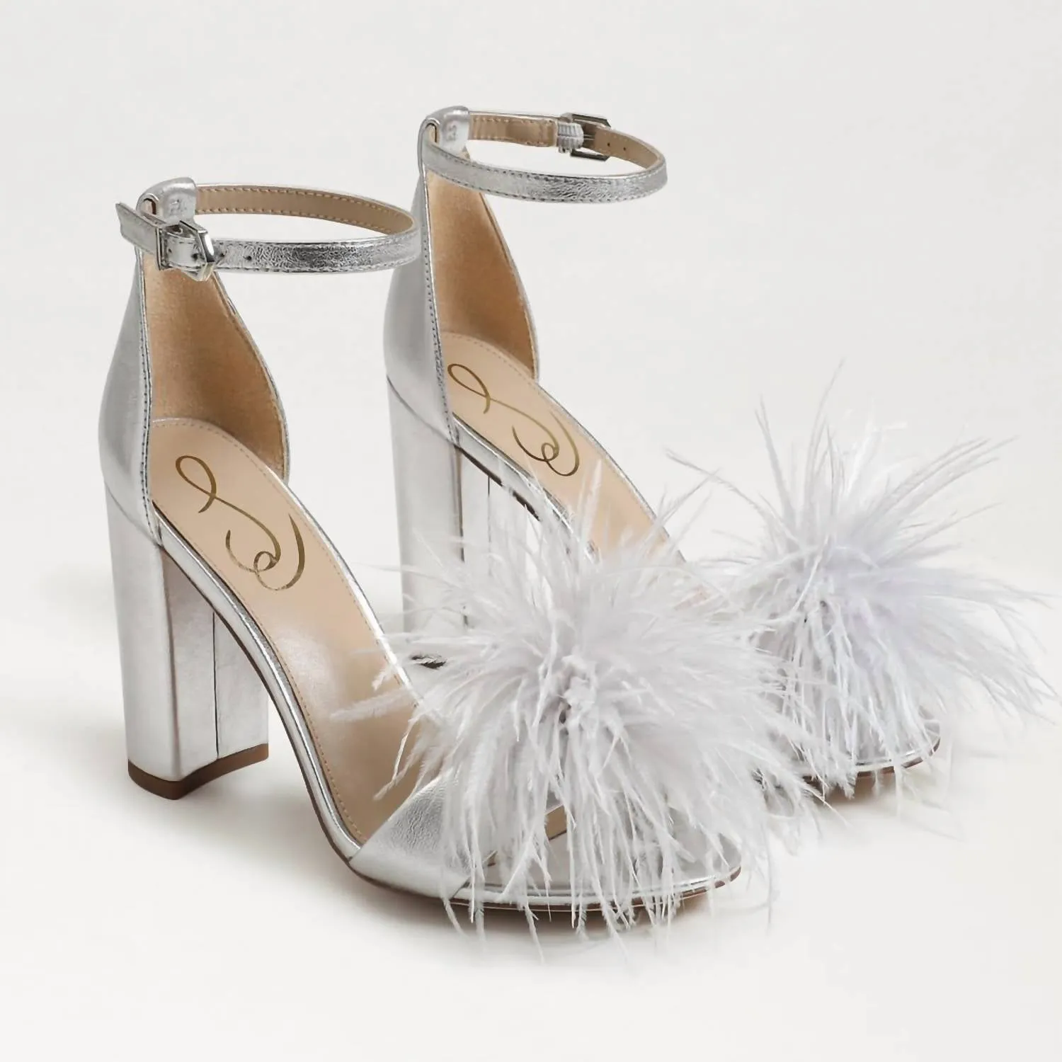 Yaro Feather Heel In Soft Silver