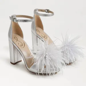 Yaro Feather Heel In Soft Silver