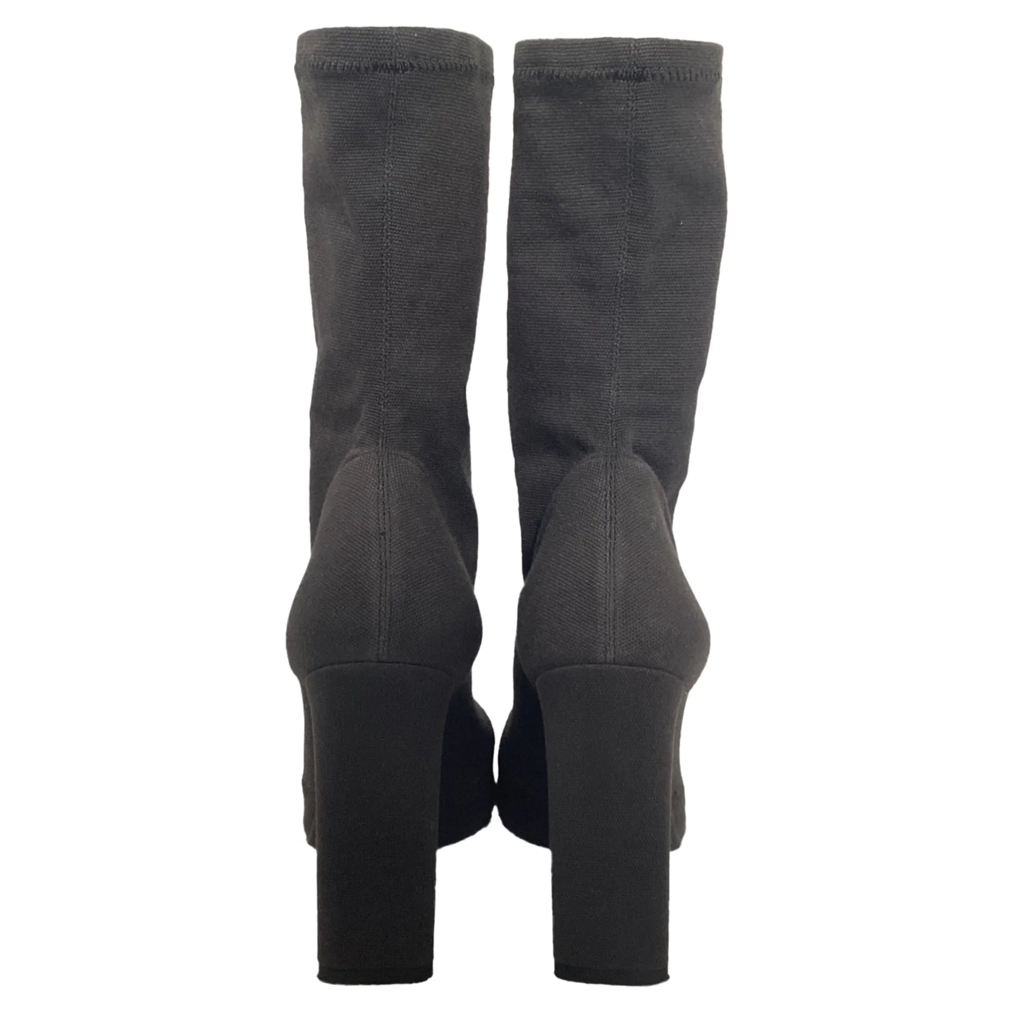 Yeezy Season 7 Sock Ankle Boots in Black Canvas