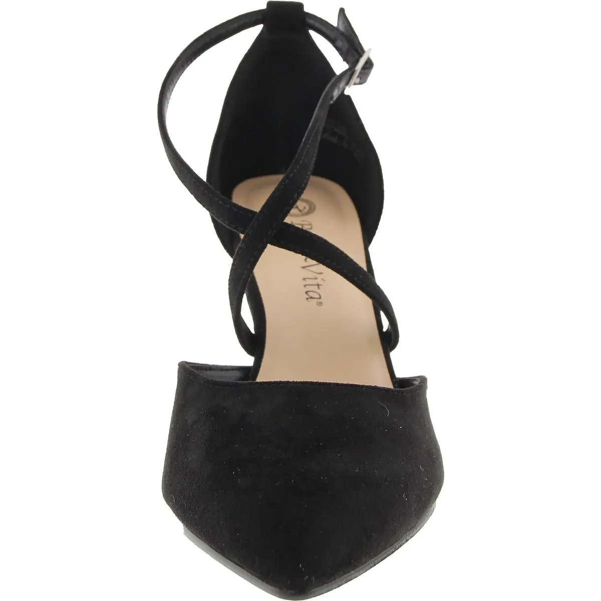 ZABELLA Womens Adjustable Manmade D'Orsay Heels