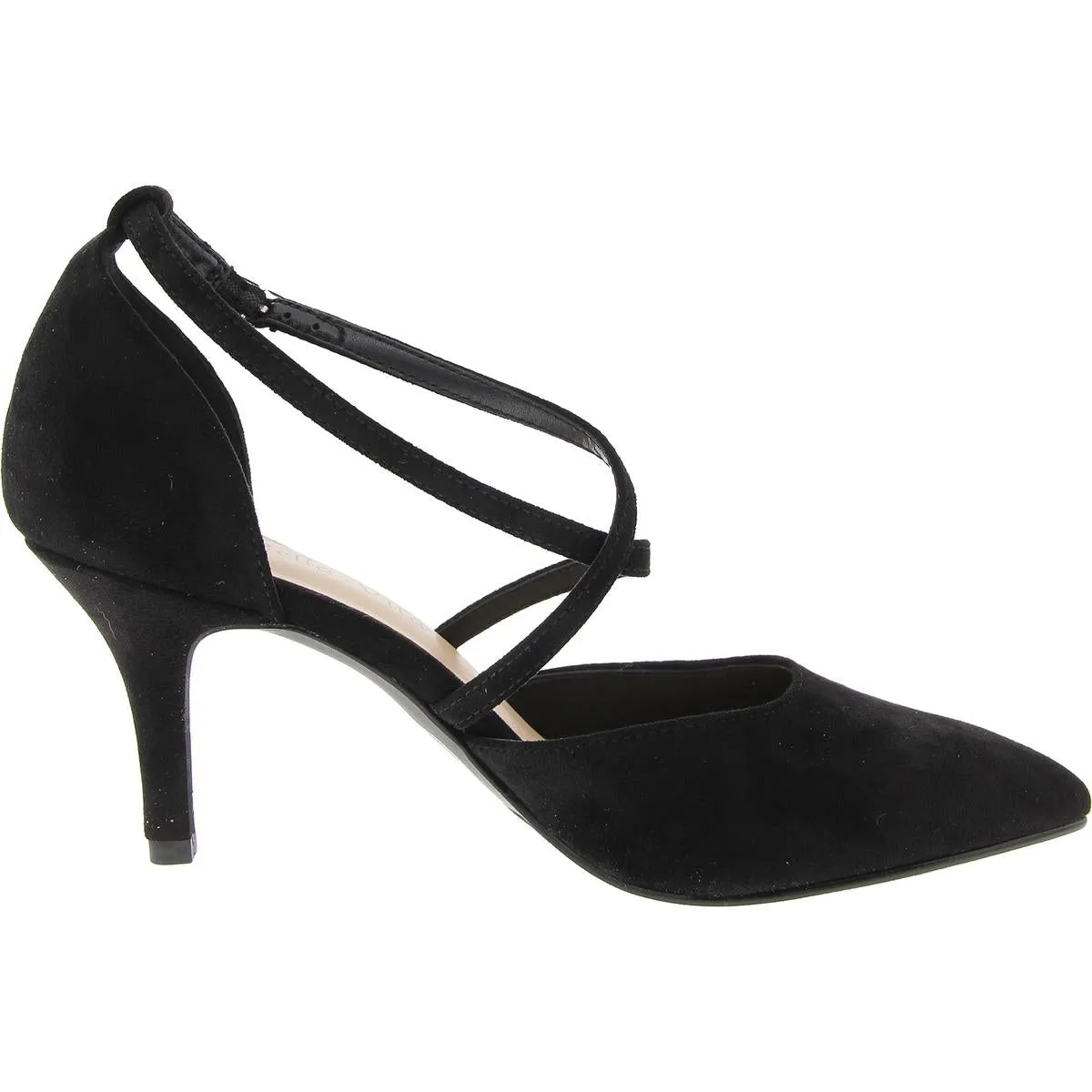 ZABELLA Womens Adjustable Manmade D'Orsay Heels