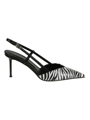Zebra Print Slingback Stiletto Pump