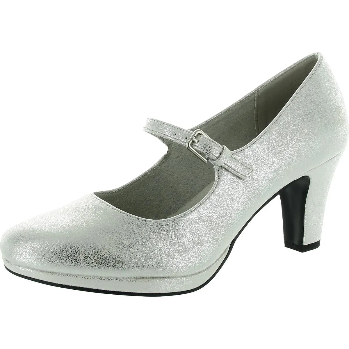 ZEST Womens Adjustable Manmade Mary Jane Heels