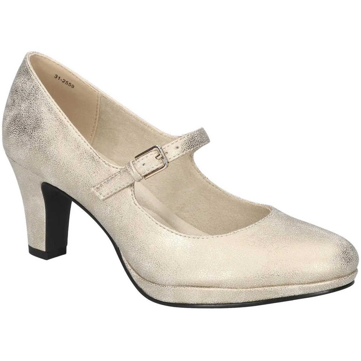 ZEST Womens Adjustable Manmade Mary Jane Heels